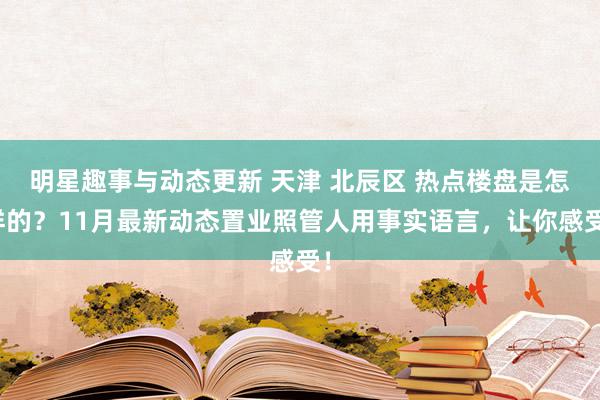 明星趣事与动态更新 天津 北辰区 热点楼盘是怎样的？11月最新动态置业照管人用事实语言，让你感受！